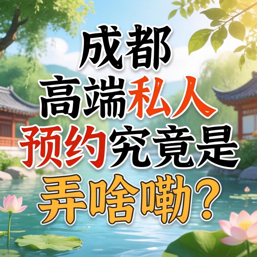 成都高端私人预约究竟是弄啥嘞？