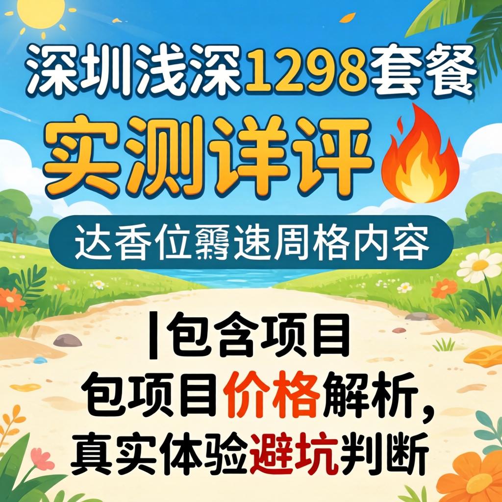 深圳浅深1298套餐内容实测详评?|包括项目价钱剖析_真实体验避坑