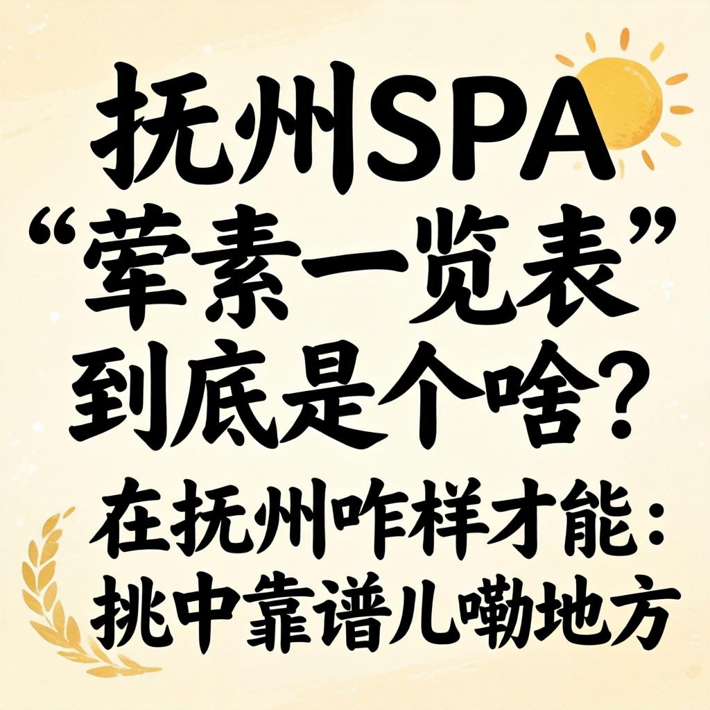 玉溪SPA“荤素一览表”到底是个啥？在玉溪咋样能力挑中靠谱儿嘞处所？