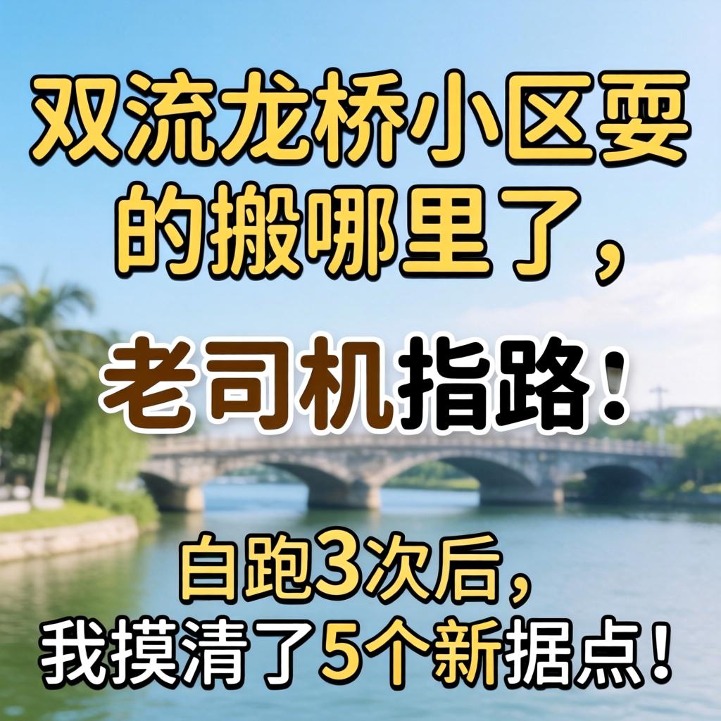 双流龙桥幼区耍的搬哪里了，老司机指路：白跑3次后，我摸清了5个新据点！