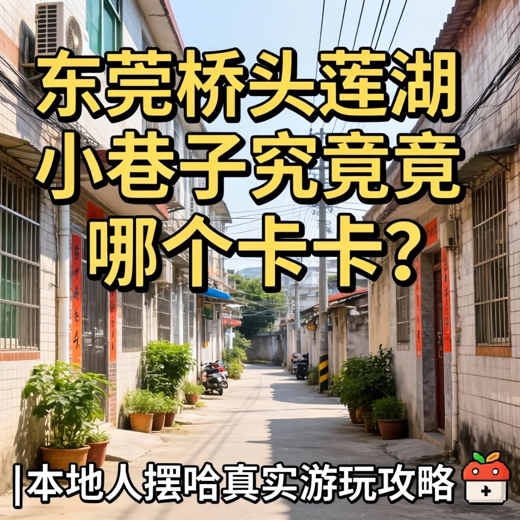 东莞桥头莲湖小巷子究竟在哪个卡卡？| 本地人摆哈真实游玩攻略 ?