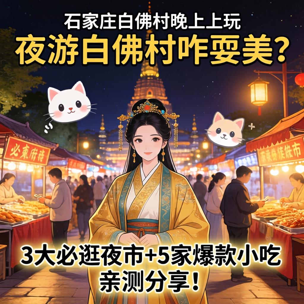 石家庄白佛村晚上玩的，，，，，，夜游白佛村咋耍美？？？？？3大必逛夜市+5家爆款小吃，，，，，，亲测分享！