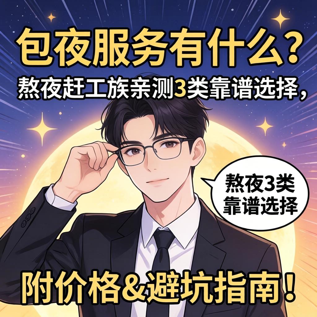 包夜服务有什么？熬夜赶工族亲测3类靠谱选择，附价格&避坑指南！