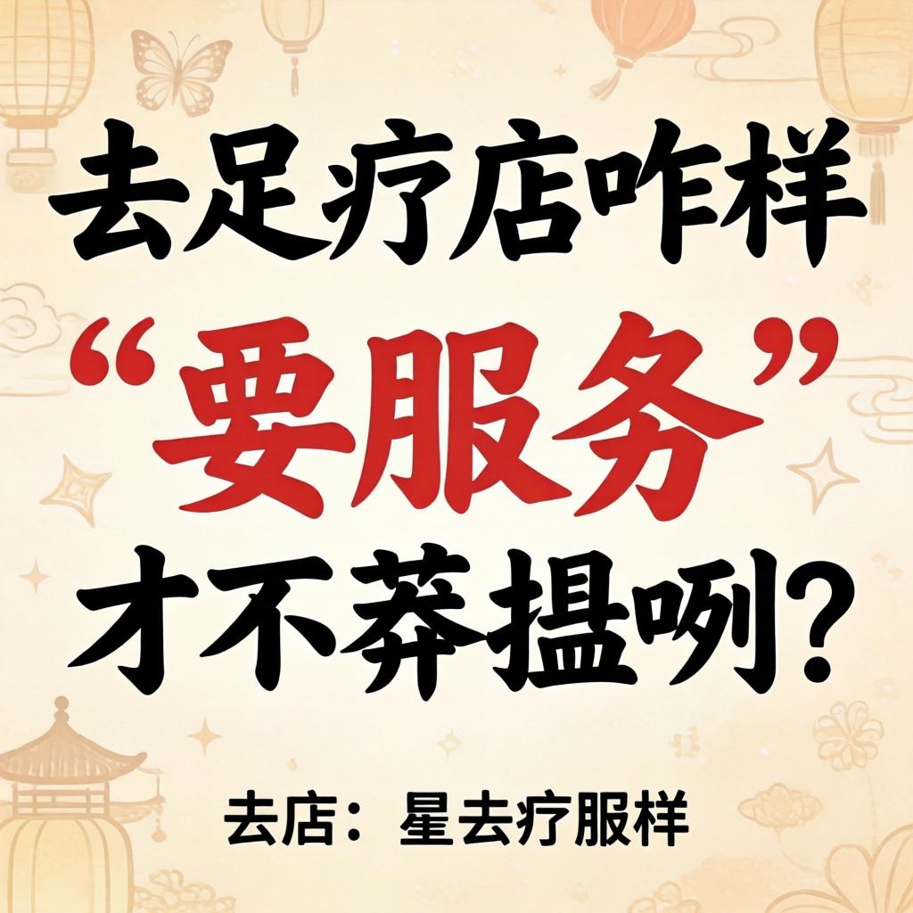 去足疗店咋样“要服务”才不算冒失咧？