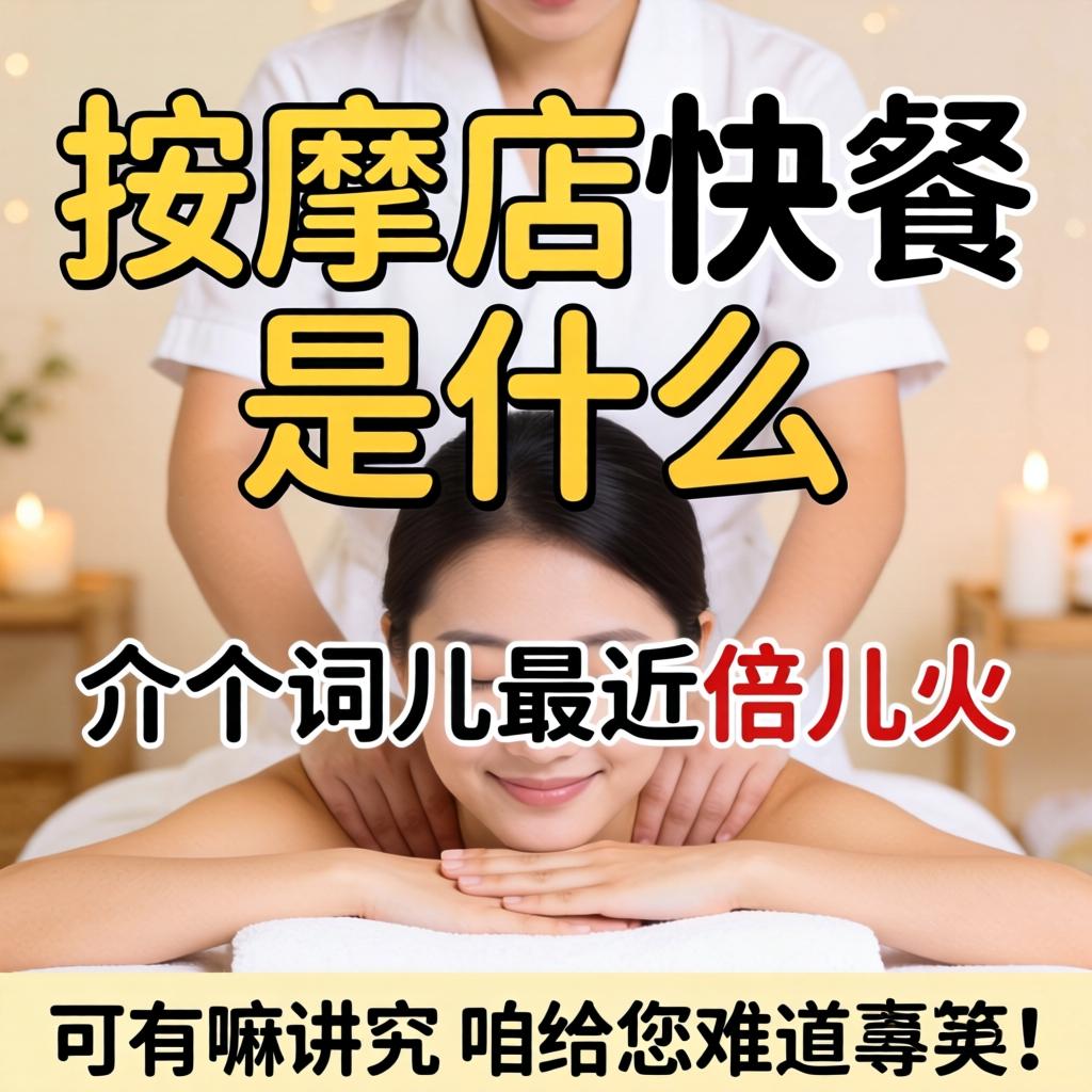推拿店快餐是什么意思？介个词儿最近倍儿火，可有嘛讲求？咱给您说路说路！