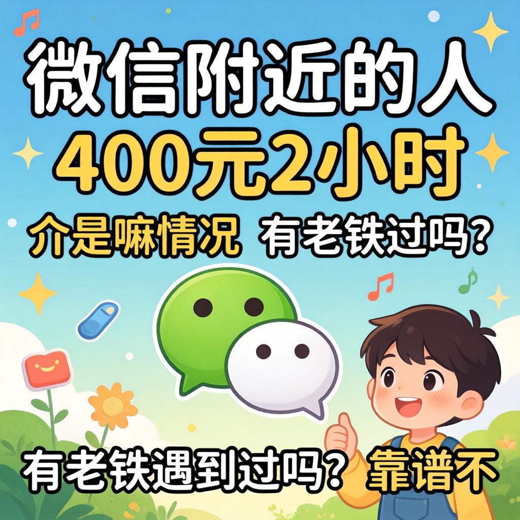 微信附近的人400元2小时，介是嘛情况？有老铁遇到过吗？靠谱不？