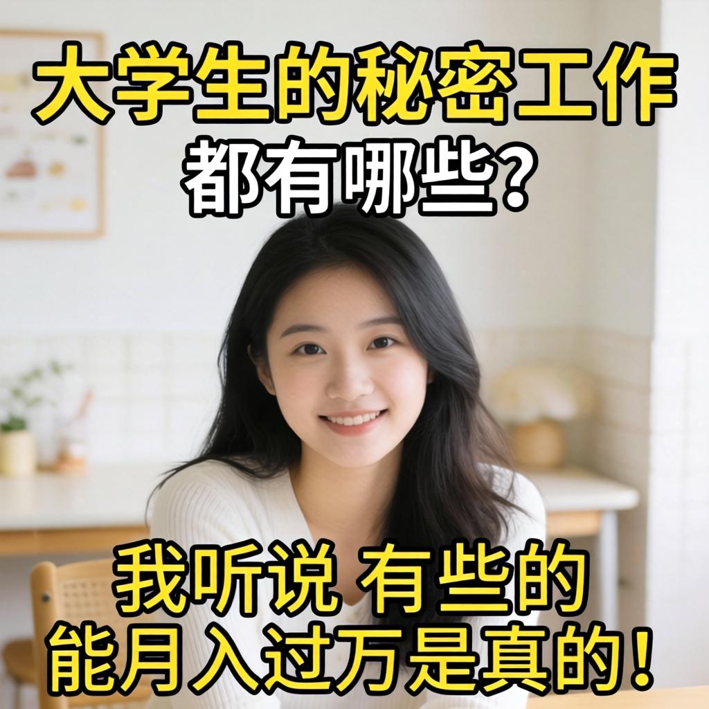女大学生的秘密工作都有哪些？我听说有的能月入过万是真的吗？