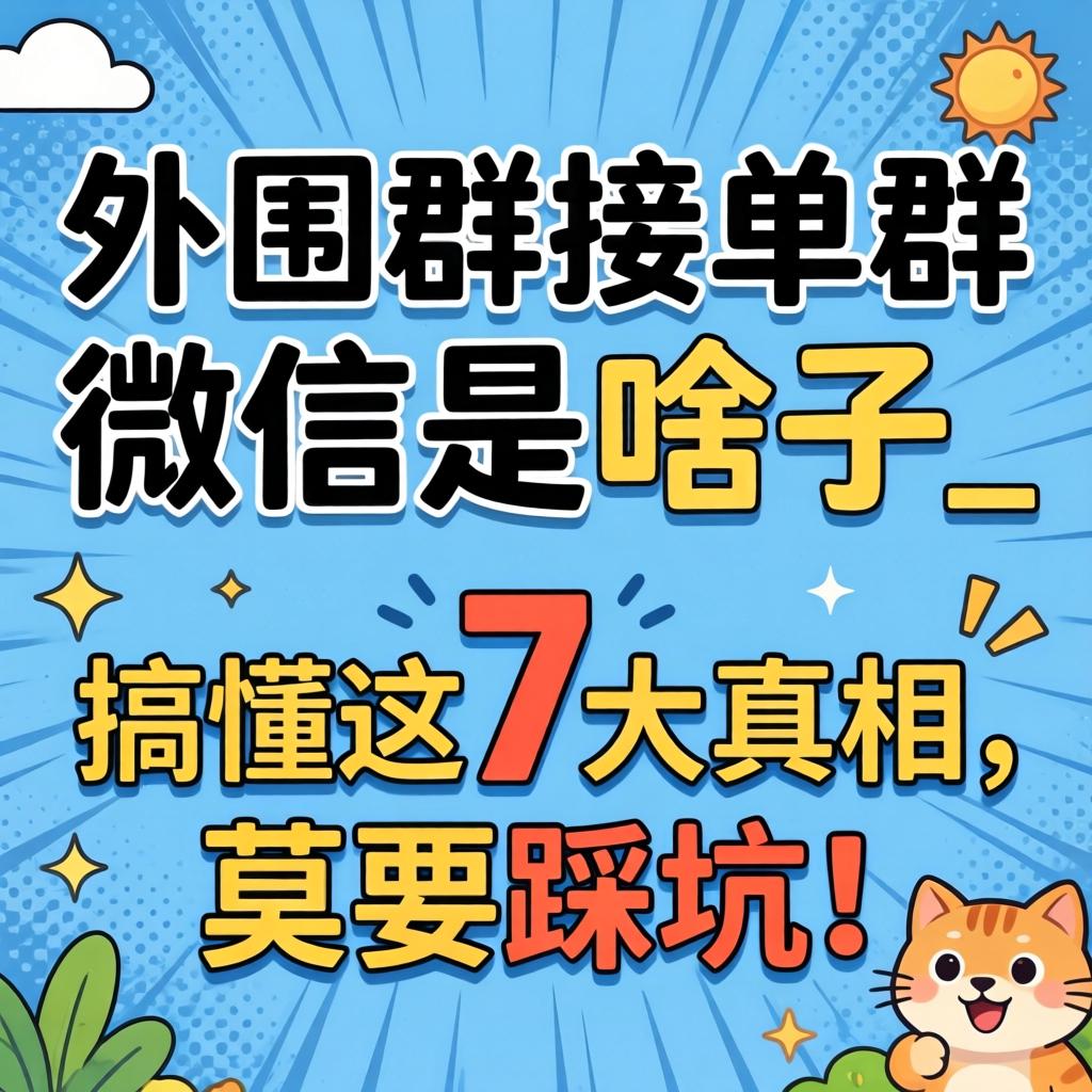 外围群接单群微信是啥子_搞懂这7大真相，，莫要踩坑！