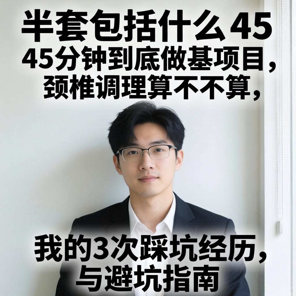 半套包括什么? 45分钟到底做甚项目，颈椎调理算不算，我的3次踩坑经历与避坑指南