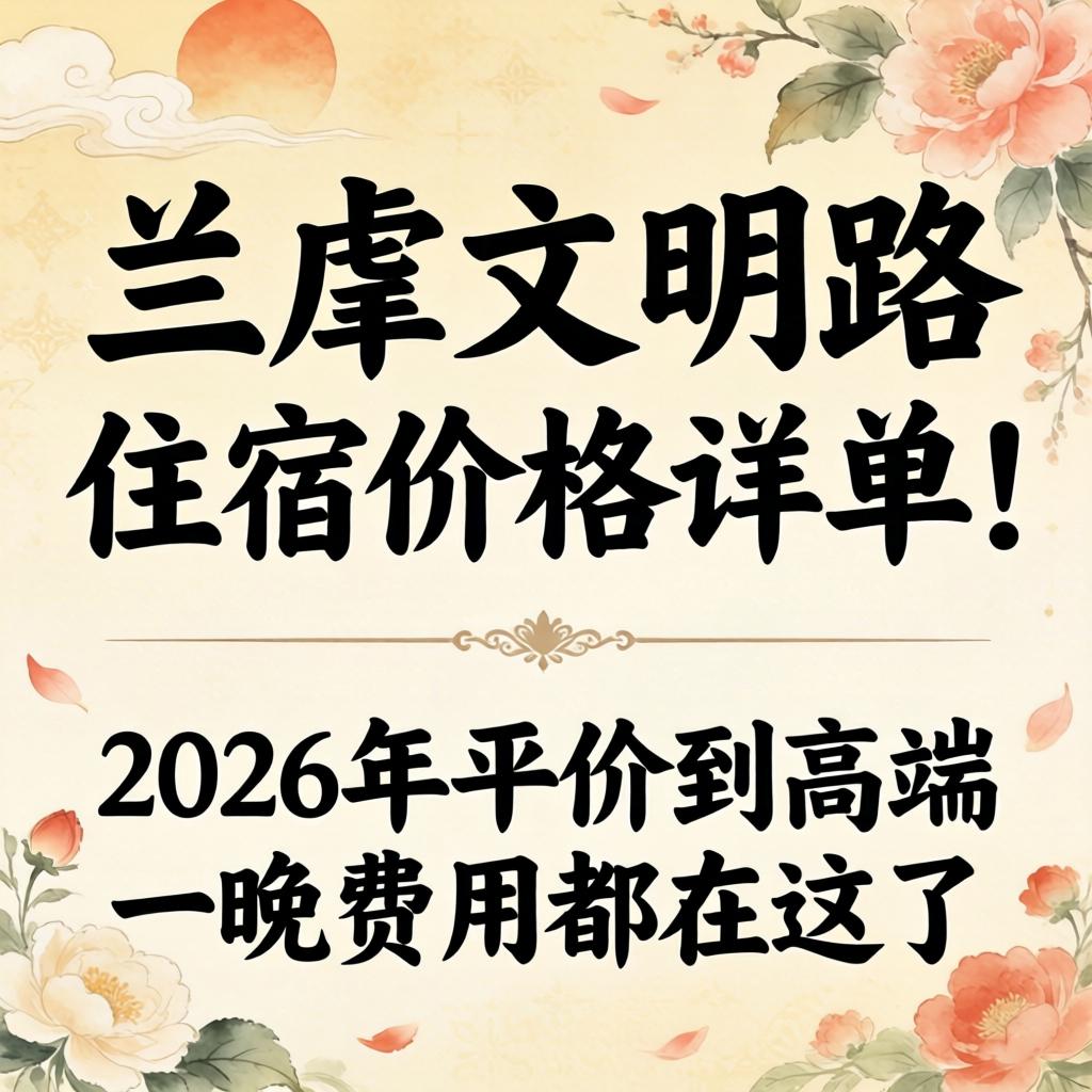 兰考文明路住宿价格详单！2026年平价到高端一晚费用都在这了