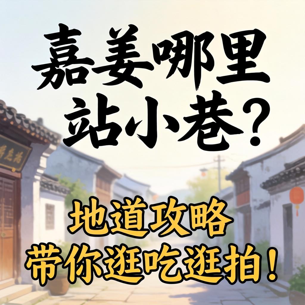 嘉善那里有站小巷的？？？？隧道攻略带你逛吃逛拍！
