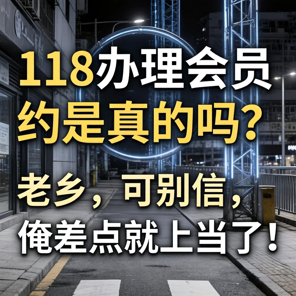 “118办理会员约是真的吗？”老乡，可别信，俺差点就上当了！