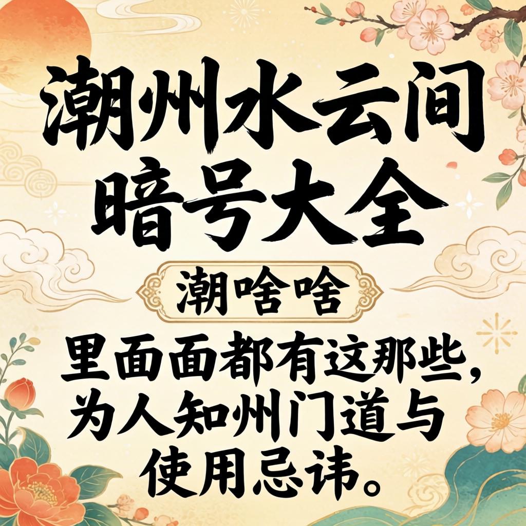 潮州水云间暗号大全是啥？里面都有哪些不为人知的门道与使用忌讳？