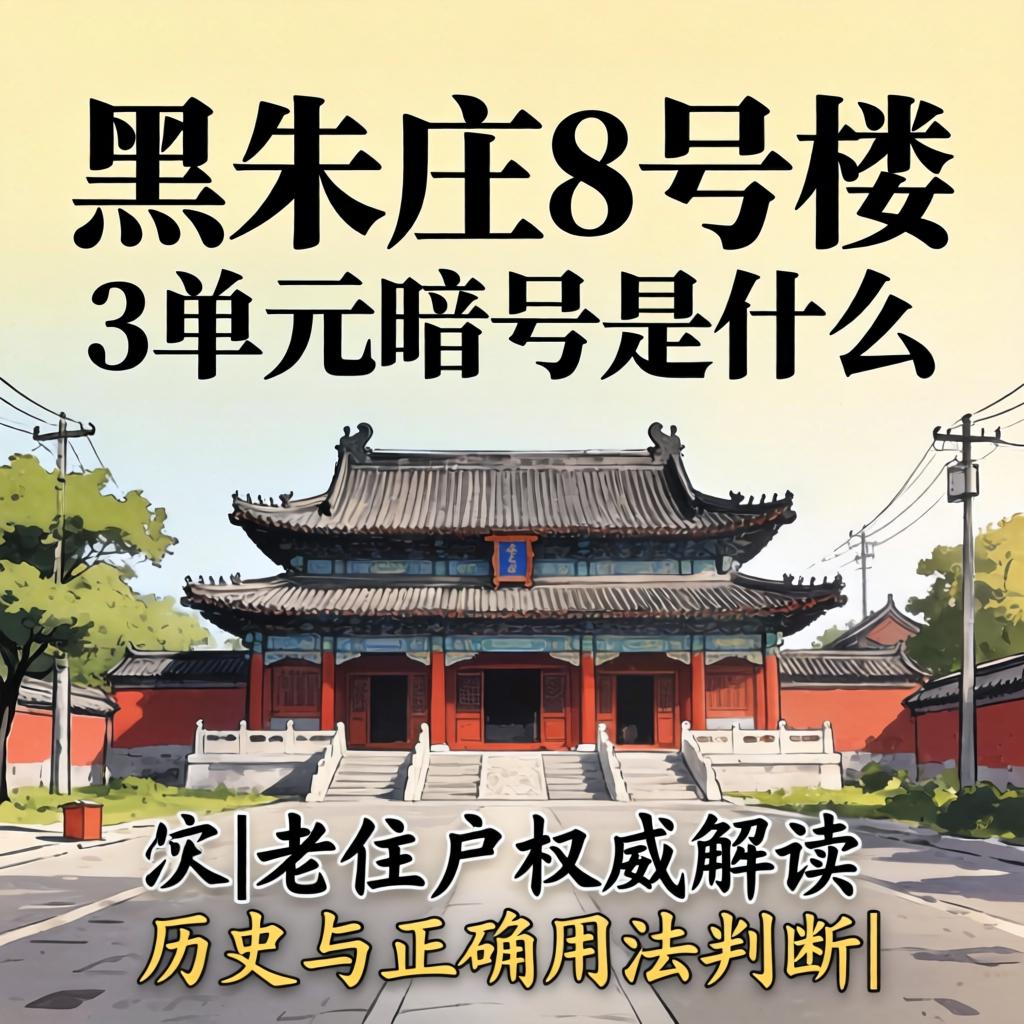 黑朱庄8号楼3单元记号是什么|老住户权威解读_汗青与正确用法