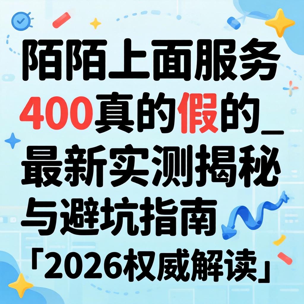 陌陌上面服务400真的假的_最新实测揭秘与避坑指南「2026权威解读」