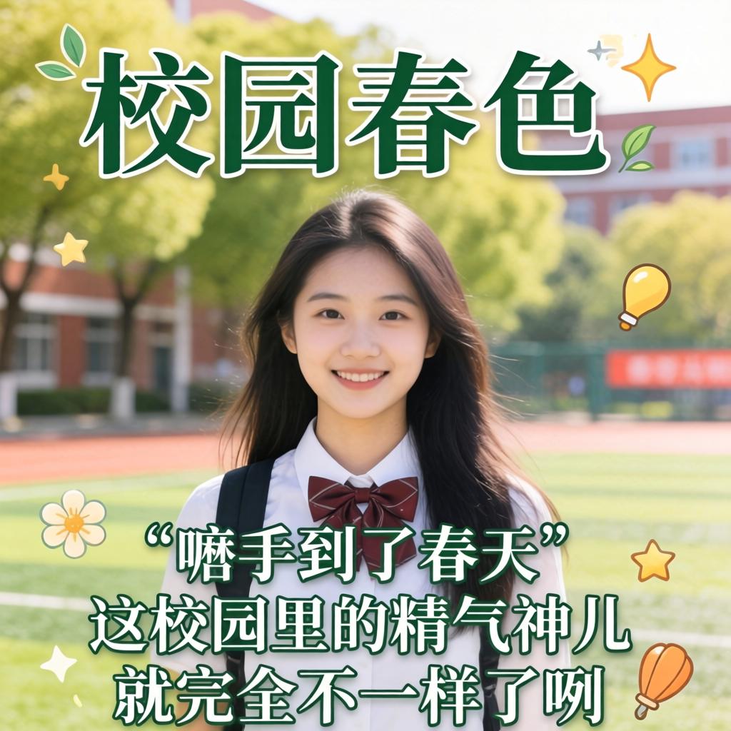 校园春色之女大学生，为嘛一到了春天，这校园里的精气神儿就完全不一样了咧？