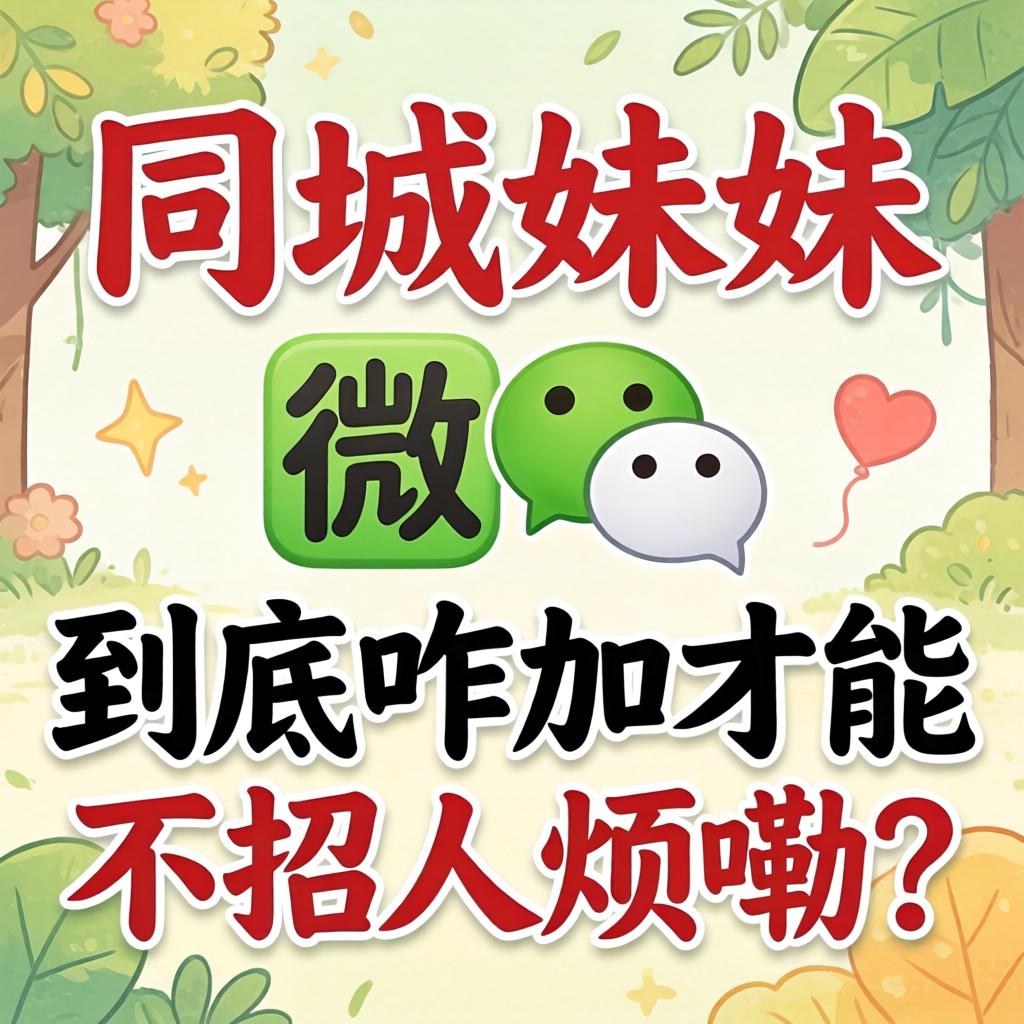 同城妹妹的微信，，究竟咋加才华不招人烦嘞？？