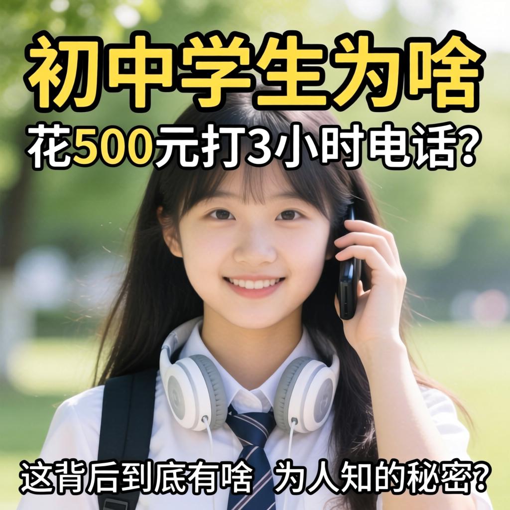 初中生为啥要花500元打3幼时电话？这背后到底有啥不为人知的奥秘？