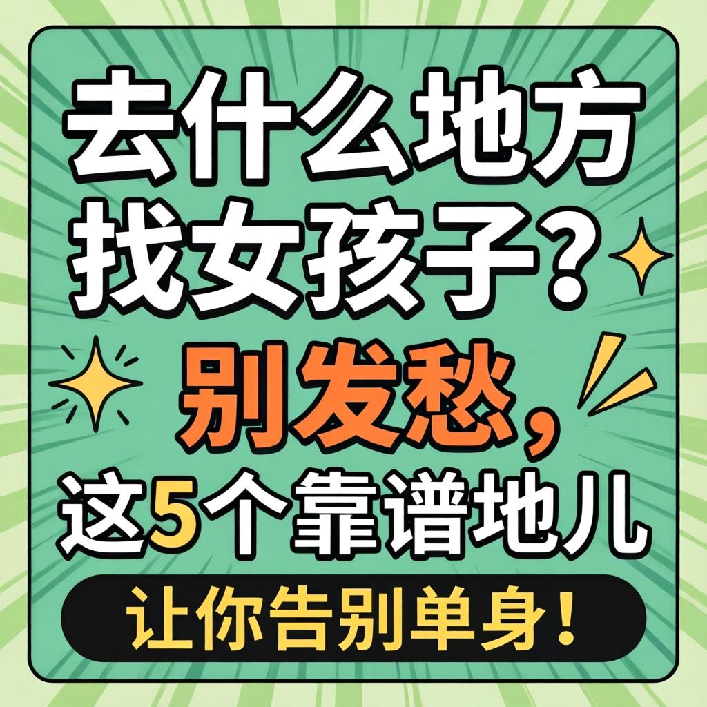 去什么地方找女孩子？别发愁，这5个靠谱地儿让你告别单身！