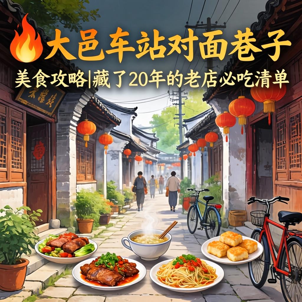 ?大邑车站对面巷子美食攻略|藏了20年的老店必吃清单