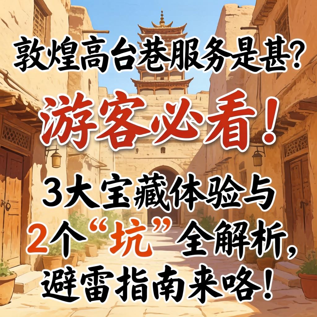 敦煌高台巷服务是甚？游客必看！3大宝藏体验与2个“坑”全解析，避雷指南来咯！