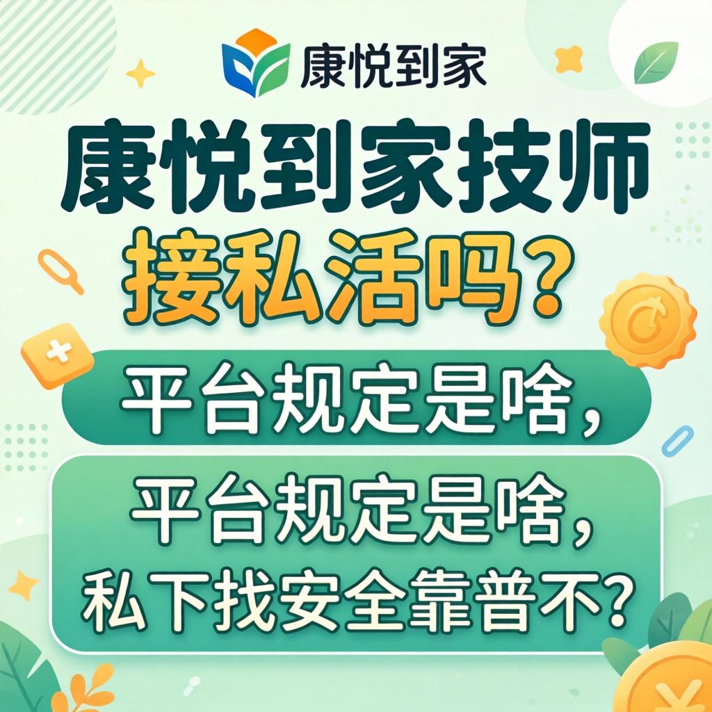 康悦到家技师接私活吗？平台划定是啥，暗里找安全靠谱不？