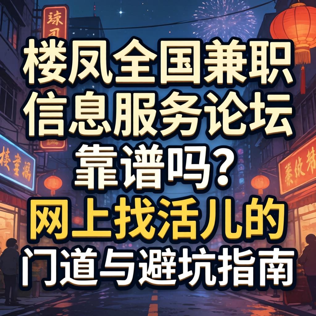 楼凤全国兼职信息服务论坛靠谱吗？网上找活儿的蹊径与避坑指南