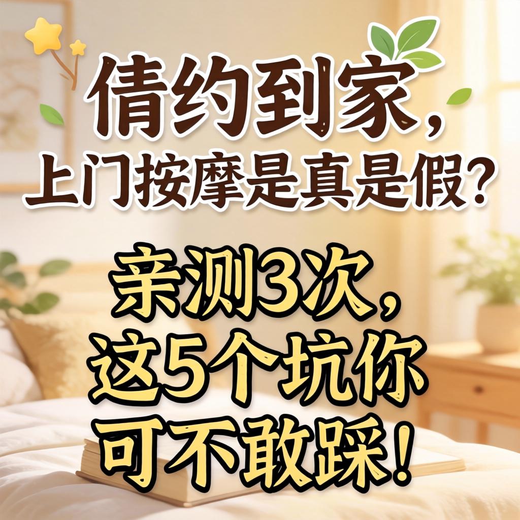 倩约抵家，，，，上门推拿是真是假？？？亲测3次，，，，这5个坑你可不敢踩！