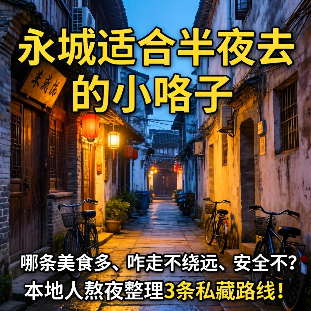永城适合半夜去的小巷子,哪条美食多、咋走不绕远、安全不?本地人熬夜整理3条私藏路线!