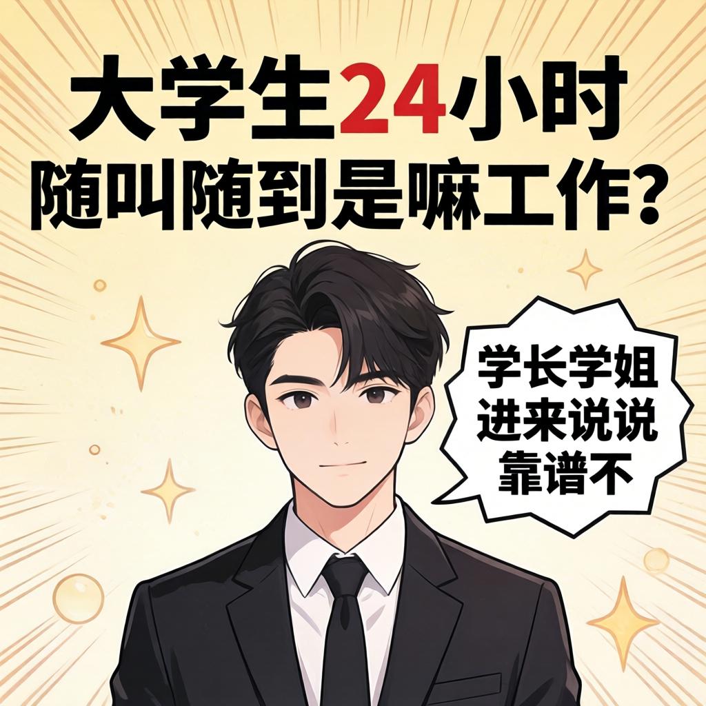 大学生24小时随叫随到是嘛事情？？学长学姐进来说说靠谱不？？