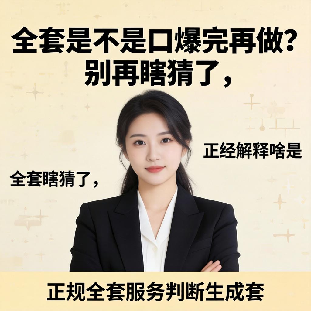 全套是不是口爆完再做？别再瞎猜了，正经诠释啥是正规全套服务