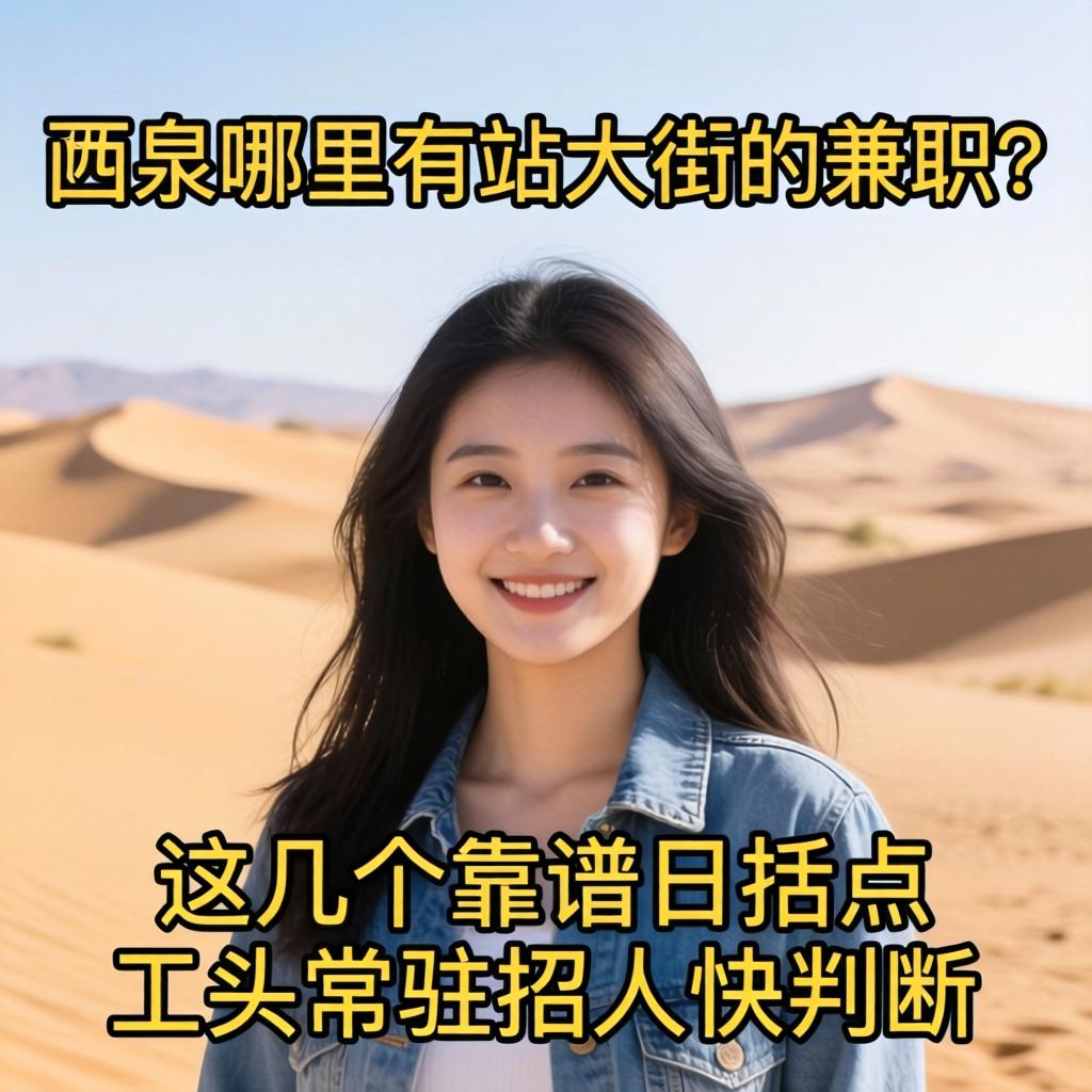 酒泉哪里有站大街的兼职？这几个靠谱日结点，工头常驻招人快