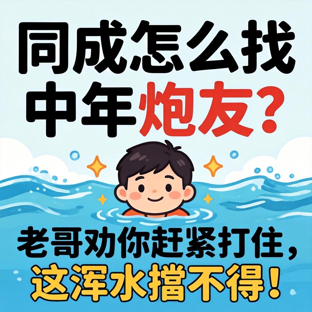 同成怎么找中年炮友?老哥劝你赶紧打住,这浑水蹚不得!