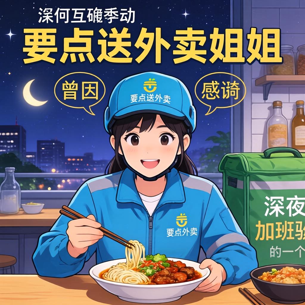 要点送外卖姐姐，，，，，怎样准确互动与表达谢谢？？？深夜加班点餐，，，，，你曾因女骑手的一个行为破防吗？？？