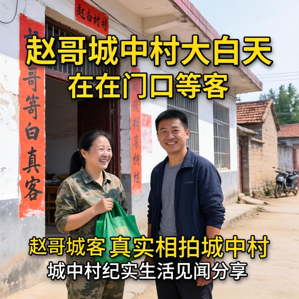 赵哥城中村大白日在门口等客真相实拍城中村纪实生涯见闻分享