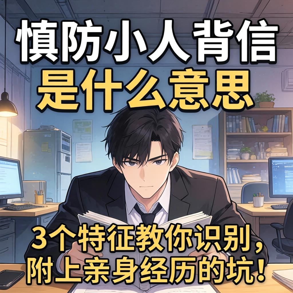 慎防小人背信是什么意思？3个特征教你识别，附上亲身经历的坑！