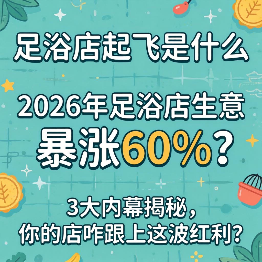足浴店腾飞是什么意思，2026年足浴店生意暴涨60%？3大黑幕揭秘，你的店咋跟上这波盈利？