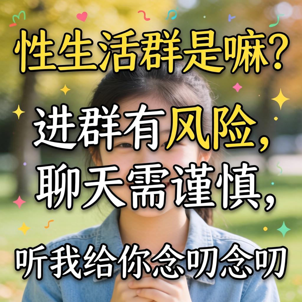性生涯群是嘛？进群有风险，谈天需审慎，听我给你想叨想叨