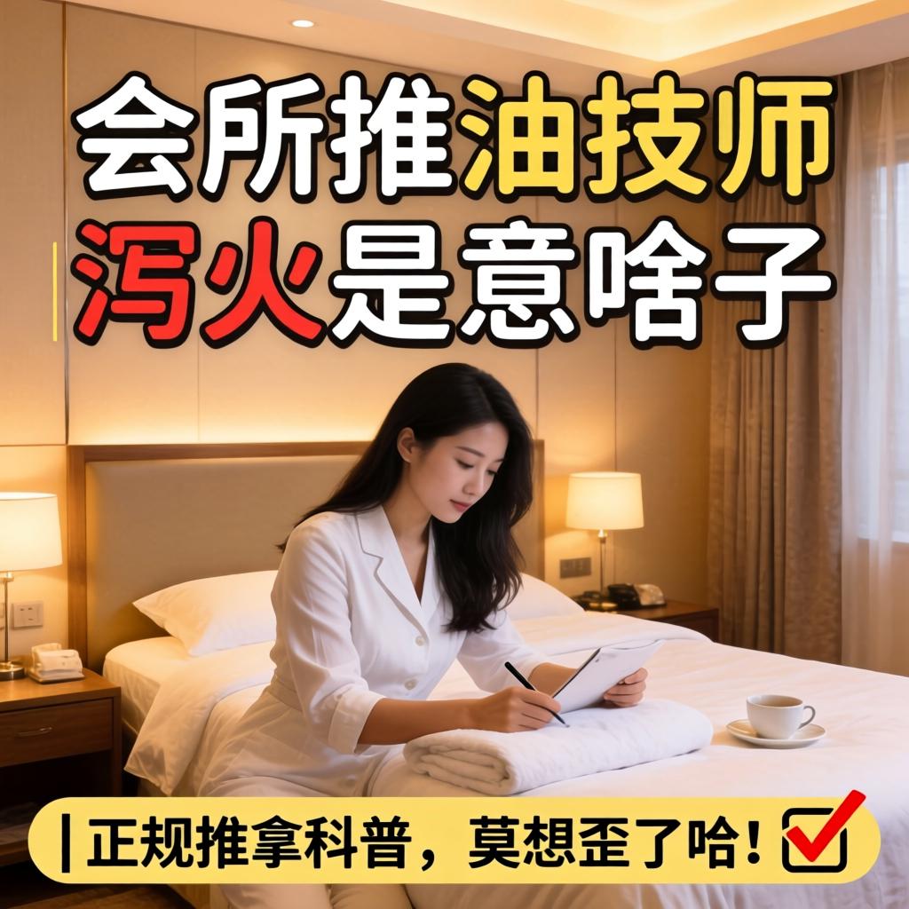 会所推油技师泻火是啥子意思?| 正规推拿科普,莫想歪了哈!?