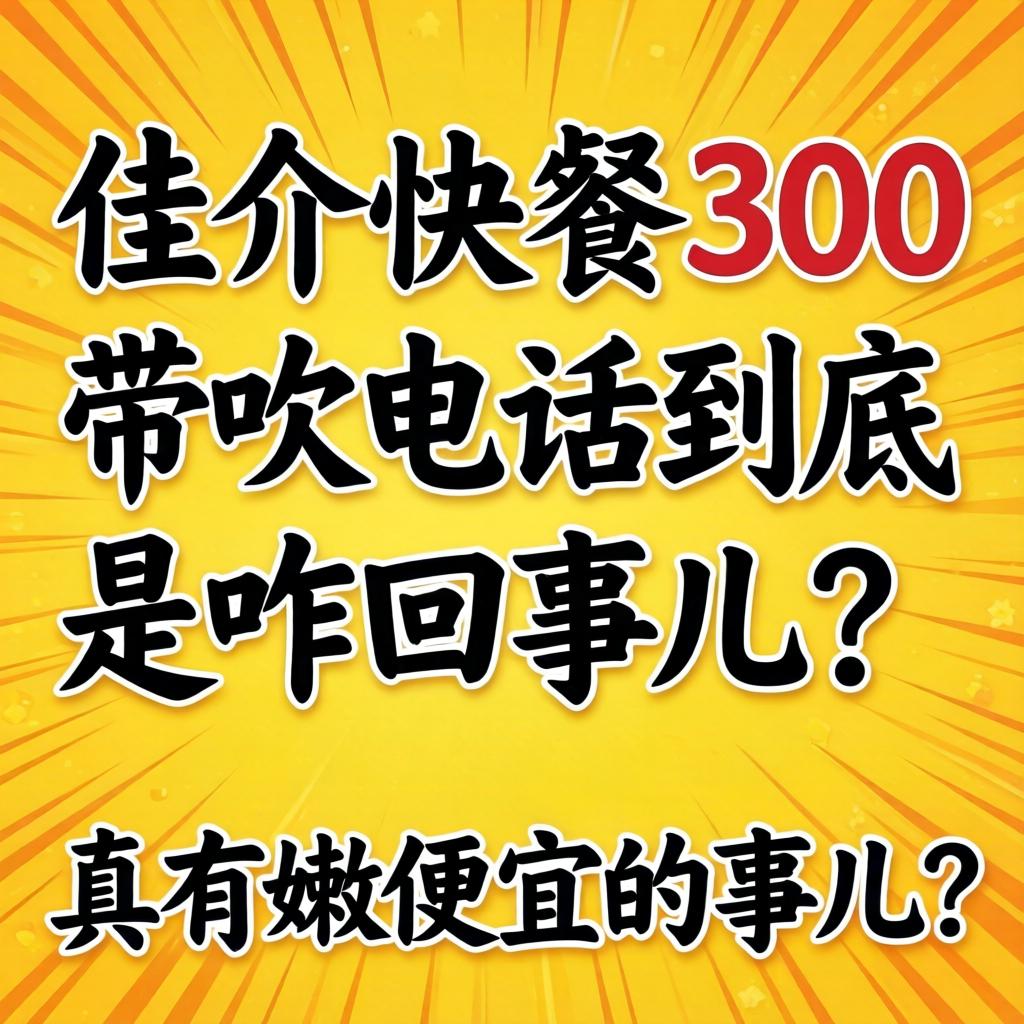 介休快餐300带吹电话到底是咋回事儿？真有嫩便宜的事儿？