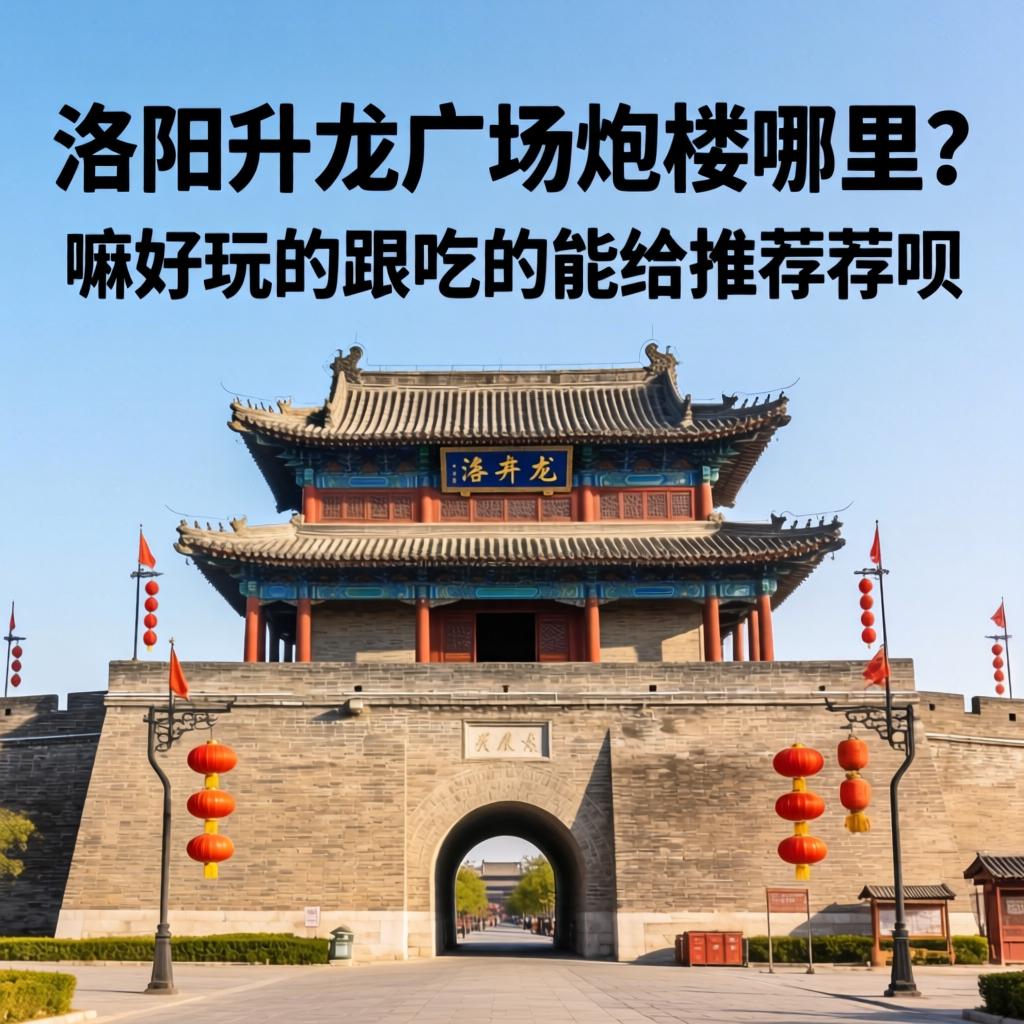 洛阳升龙广场炮楼在哪?有嘛好玩的跟吃的能给推荐推荐呗?