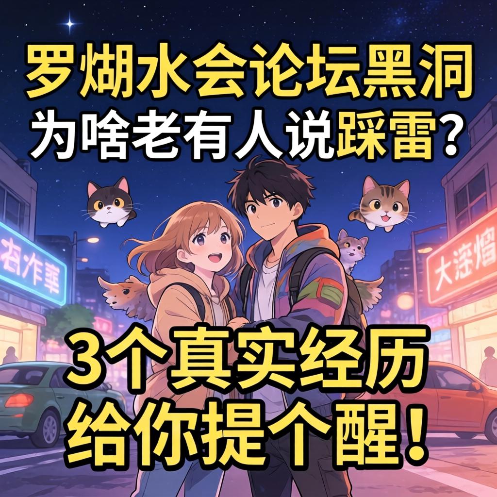 罗湖水会论坛黑洞，为啥老有人说踩雷？3个真实经历给你提个醒！