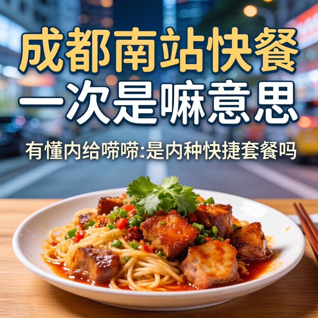 成都南站快餐一次是嘛意思？有懂的给唠唠，是内种快捷套餐吗？