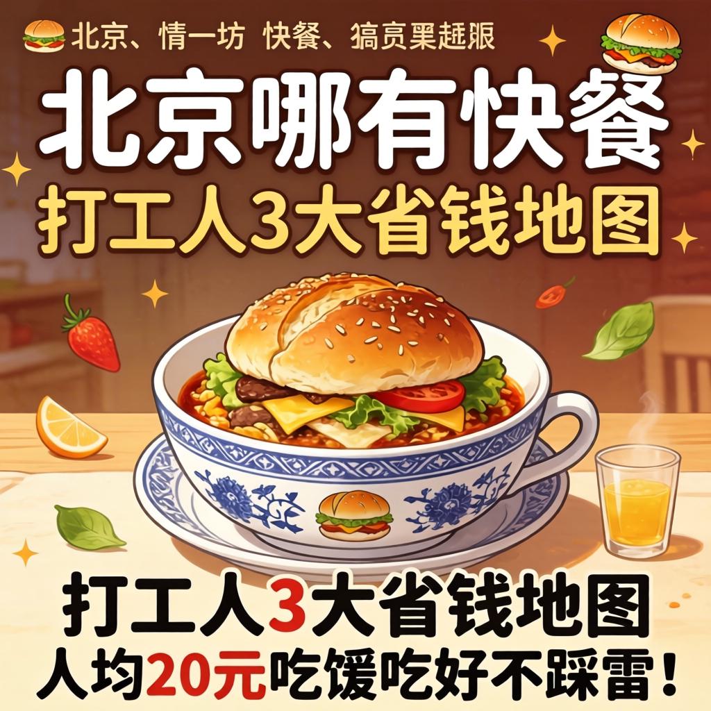 北京哪有快餐？打工人3大省钱地图，人均20元吃鼓吃好不踩雷！