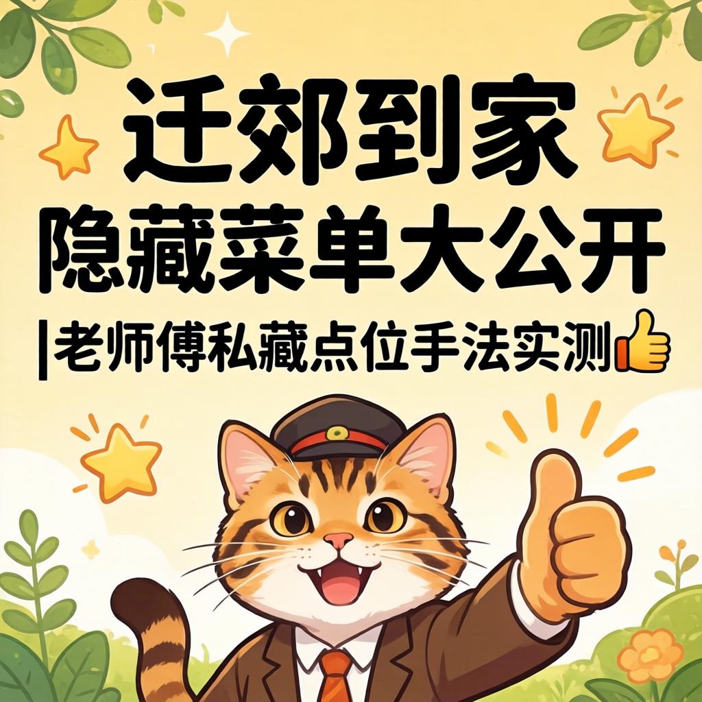 东郊到家隐藏菜单大公开|老师傅私藏点位手法实测?