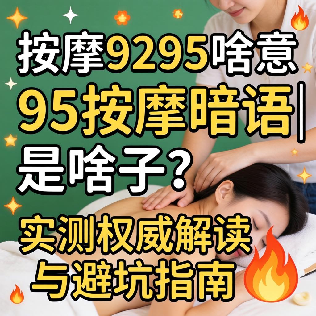 按摩9295啥意思|95按摩暗语是啥子？实测权威解读与避坑指南?