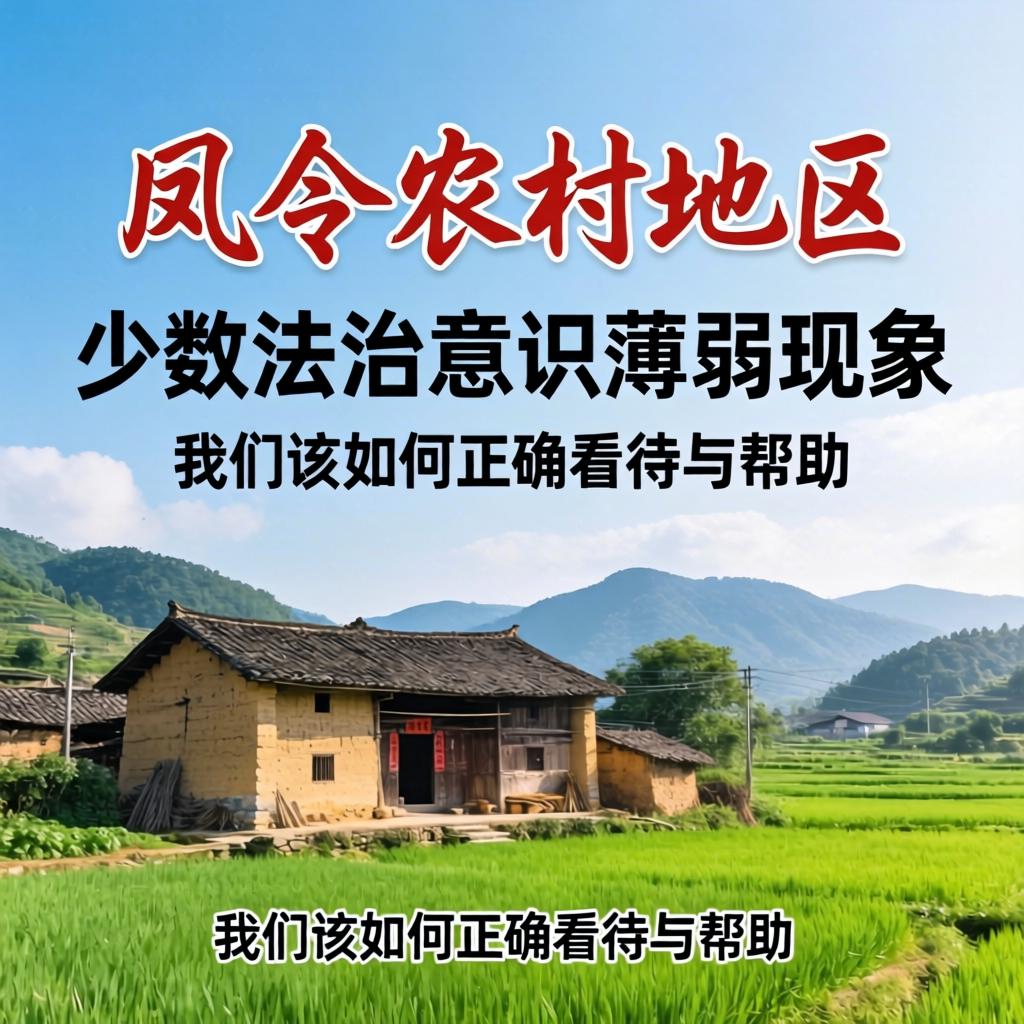 关于凤冈农村地区少数法治意识薄弱现象，我们该如何正确看待与帮助？