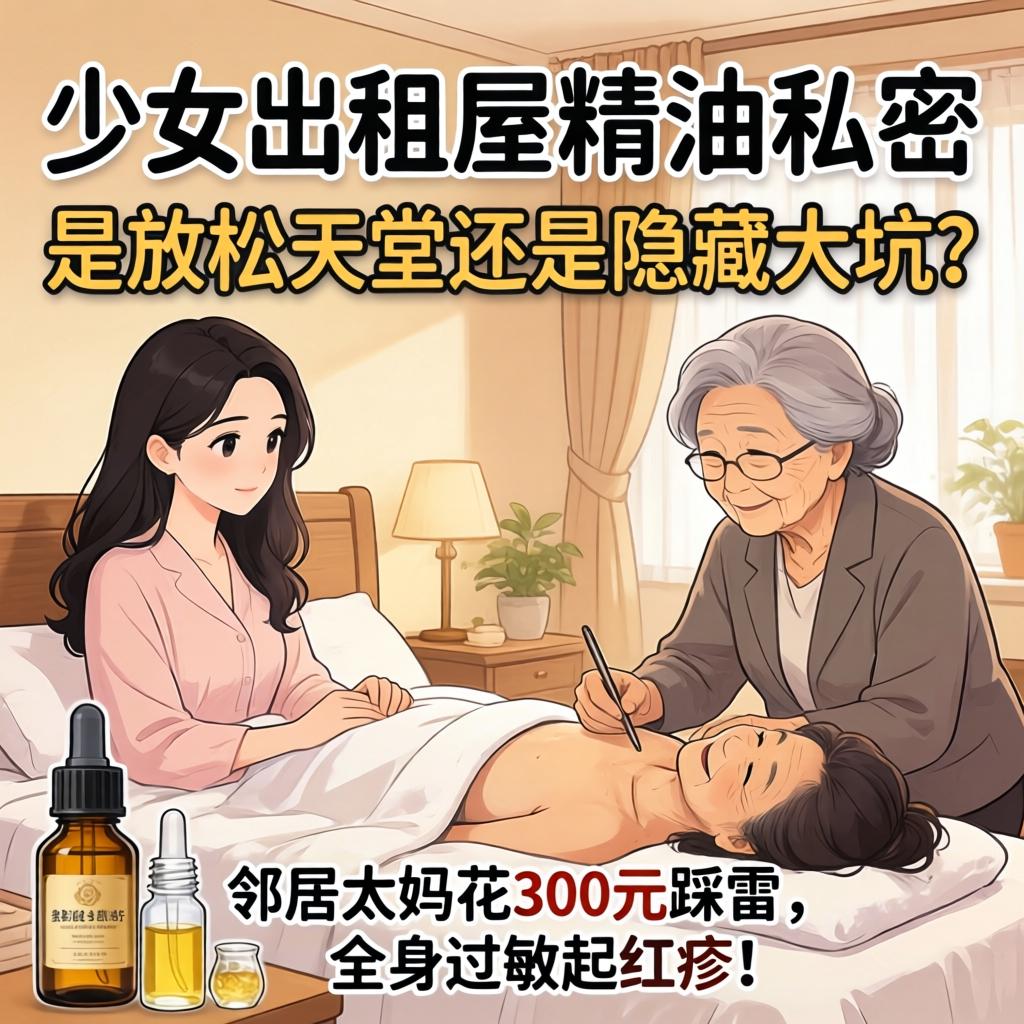 少妇出租屋精油私密SPA，是放松天堂还是隐藏大坑？邻居大妈花300元踩雷，全身过敏起红疹！