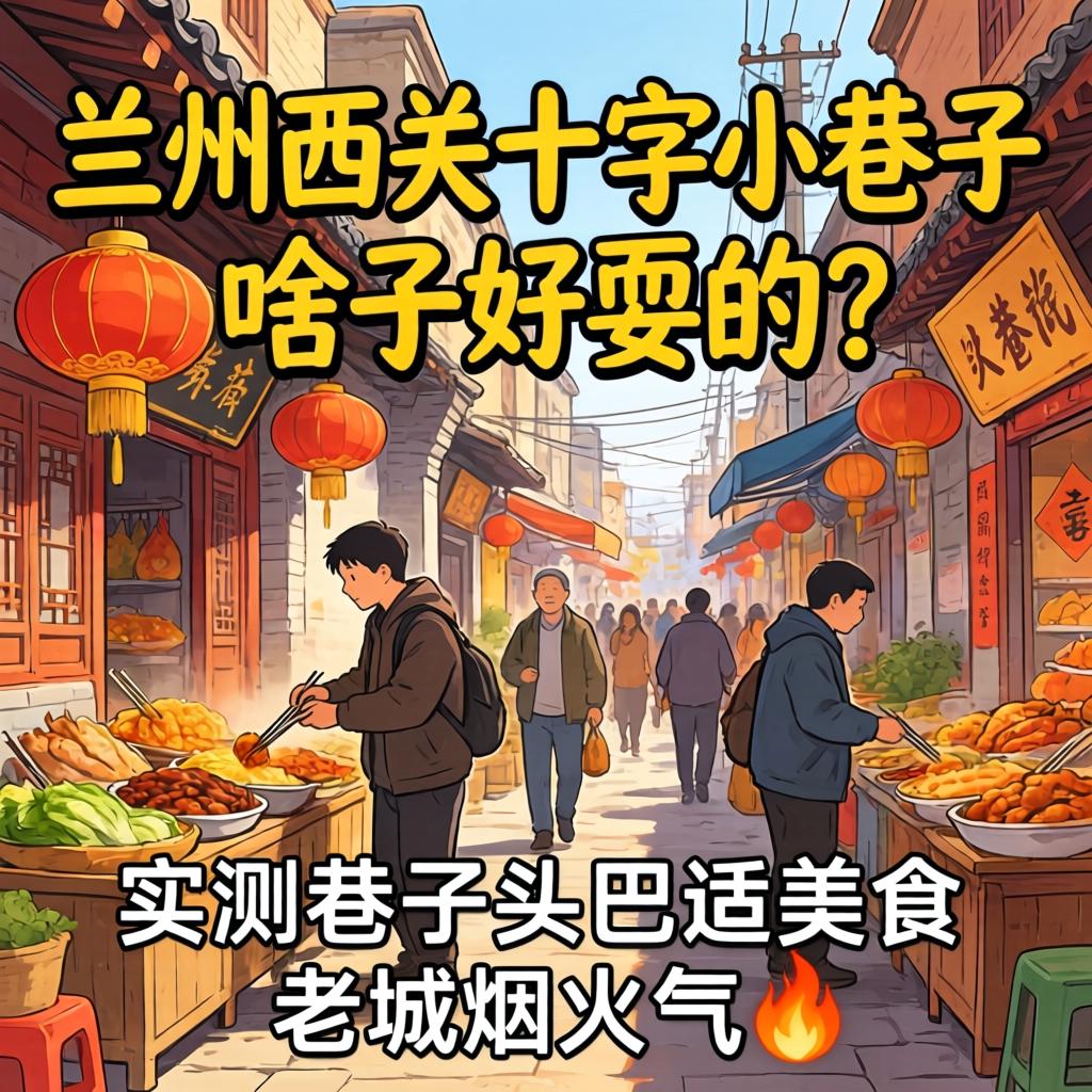 兰州西关十字幼小路有啥子好耍的？实测小路头巴适美食与老城烟火气?