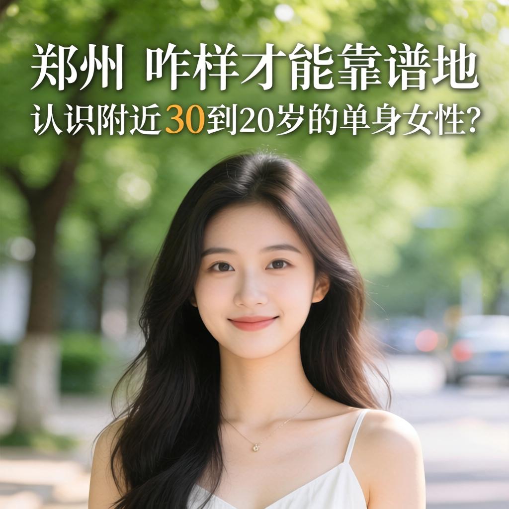 在郑州，咋样能力靠谱地意识左近30到40岁的单身女性？